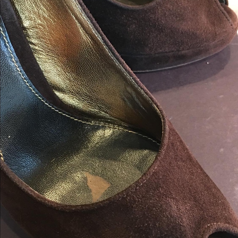 PRADA Sz 38 Brown Suede 8-8.5 US - Picture 5 of 9